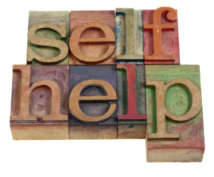 word self-help to illustrate concept of self-help booksbooks
